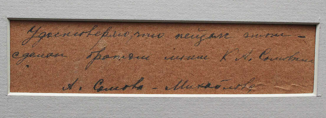 Сомов Константин Андреевич. Пейзаж с цветущим деревом